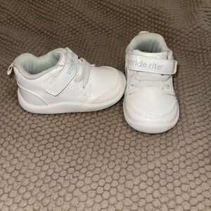 Stride Rite White Baby Walker Shoes
